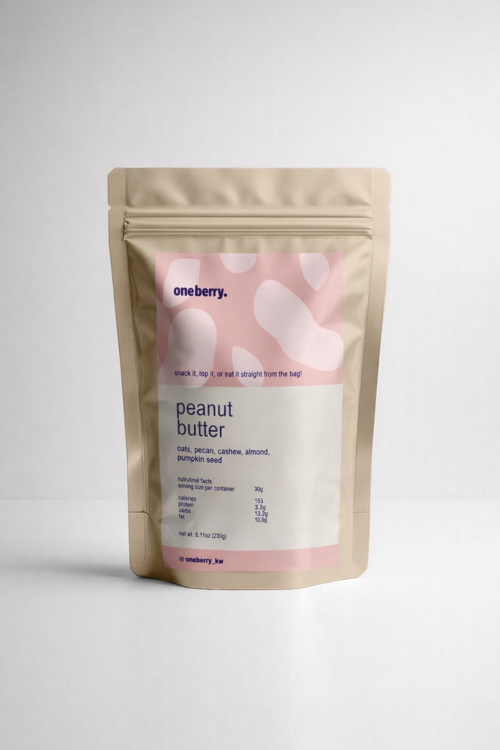 جرانولا عضوية بزبدة الفول السوداني - خالية من السكر، غنية بالبروتين، مخبوزة طازجة (60% مكسرات)