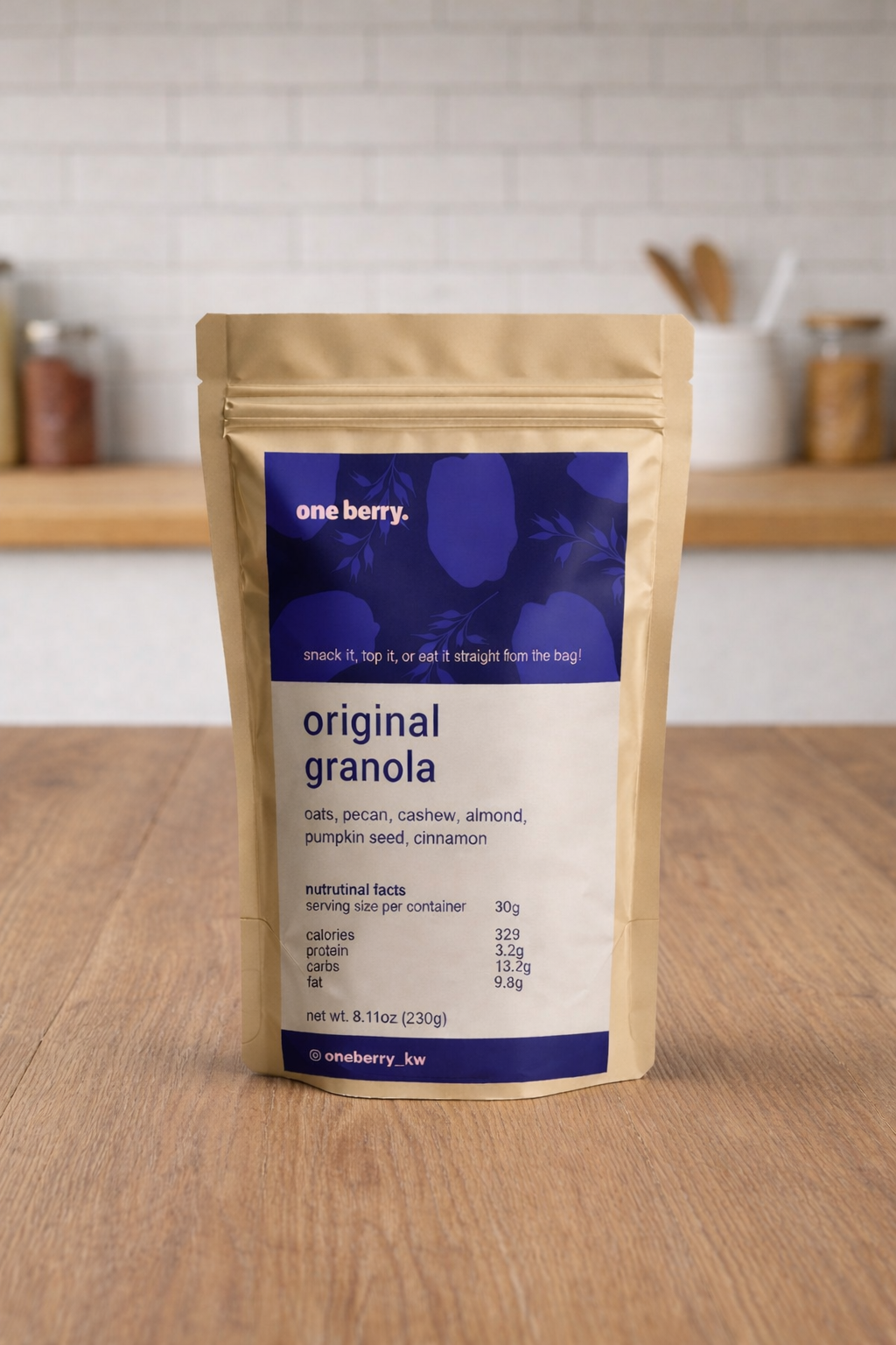 Original Organic Granola – Sugar-Free, Nut-Rich, Freshly Baked (60% Nuts)